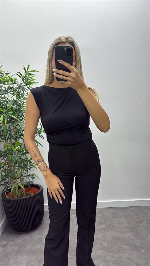 Sıfır Kol Çıtçıtlı Bodysuit
