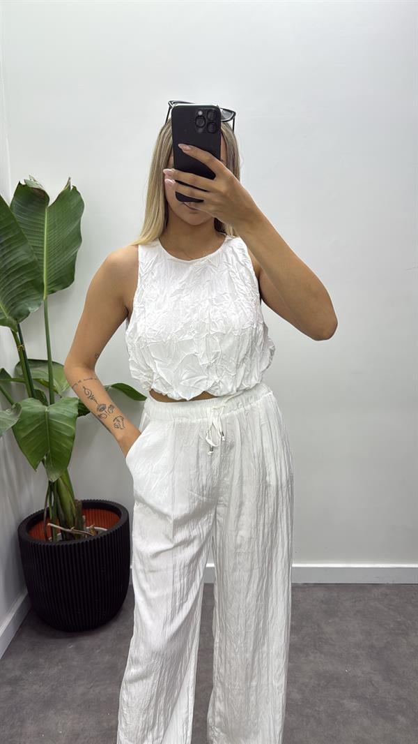 Tasarım Crop Bluz Takım