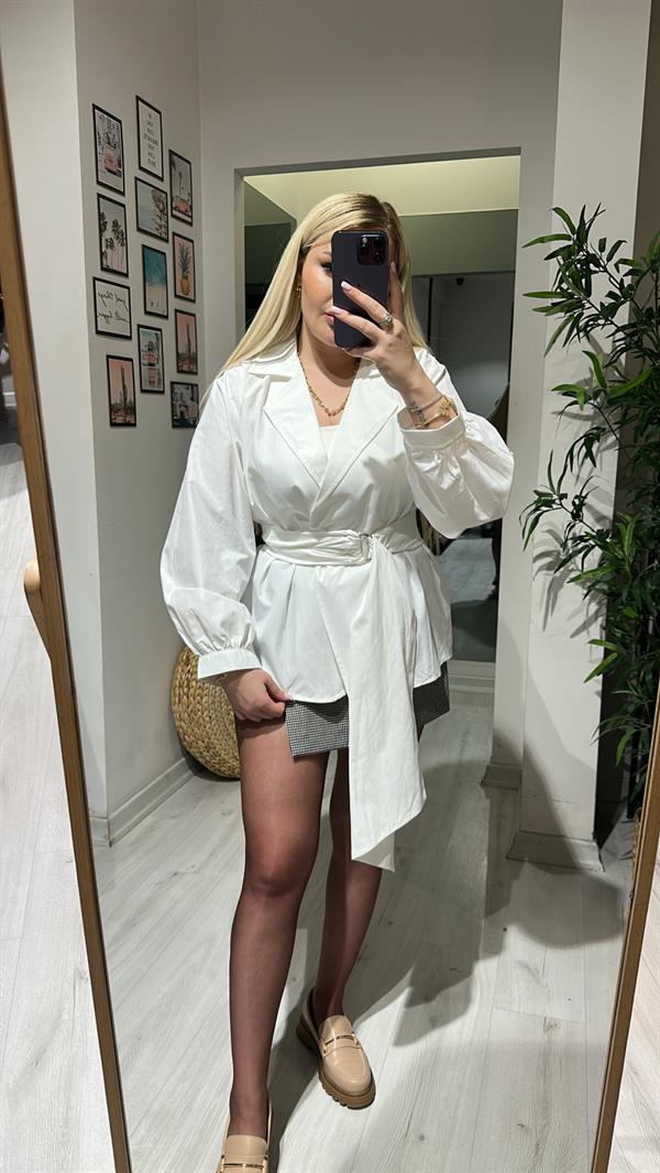 Tasarım Kuşaklı Gömlek