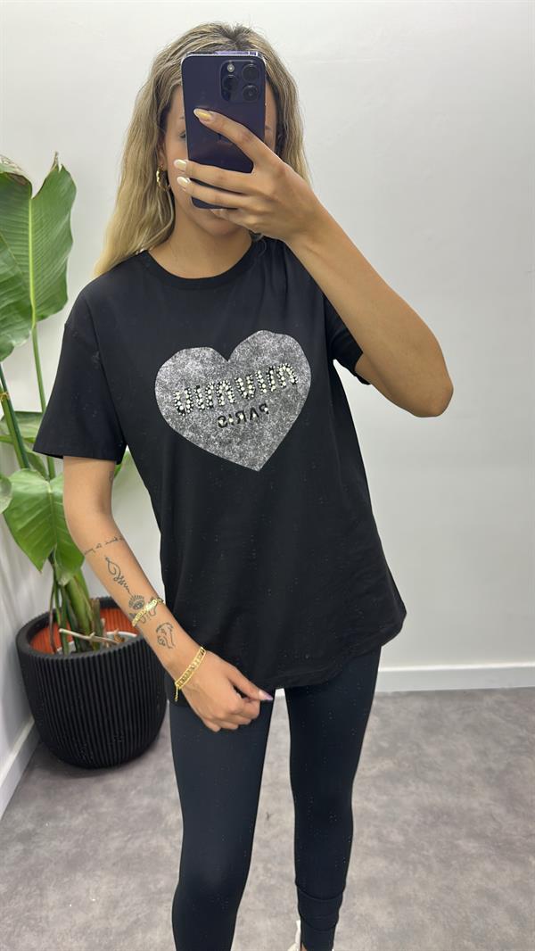 Taşlı MiuMiu T-Shirt