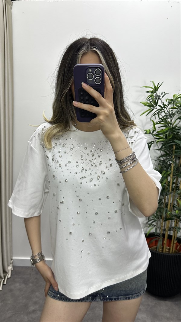 Taşlı T-Shirt