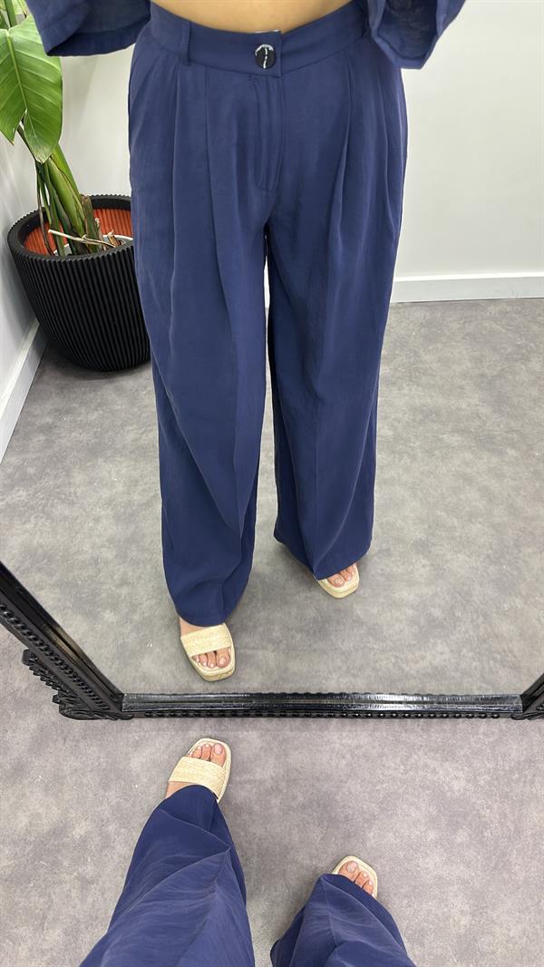 Tensel Palazzo Kumaş Pantolon