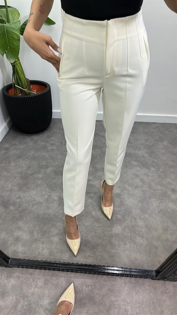 Önü Flatolu Kumaş Pantalon
