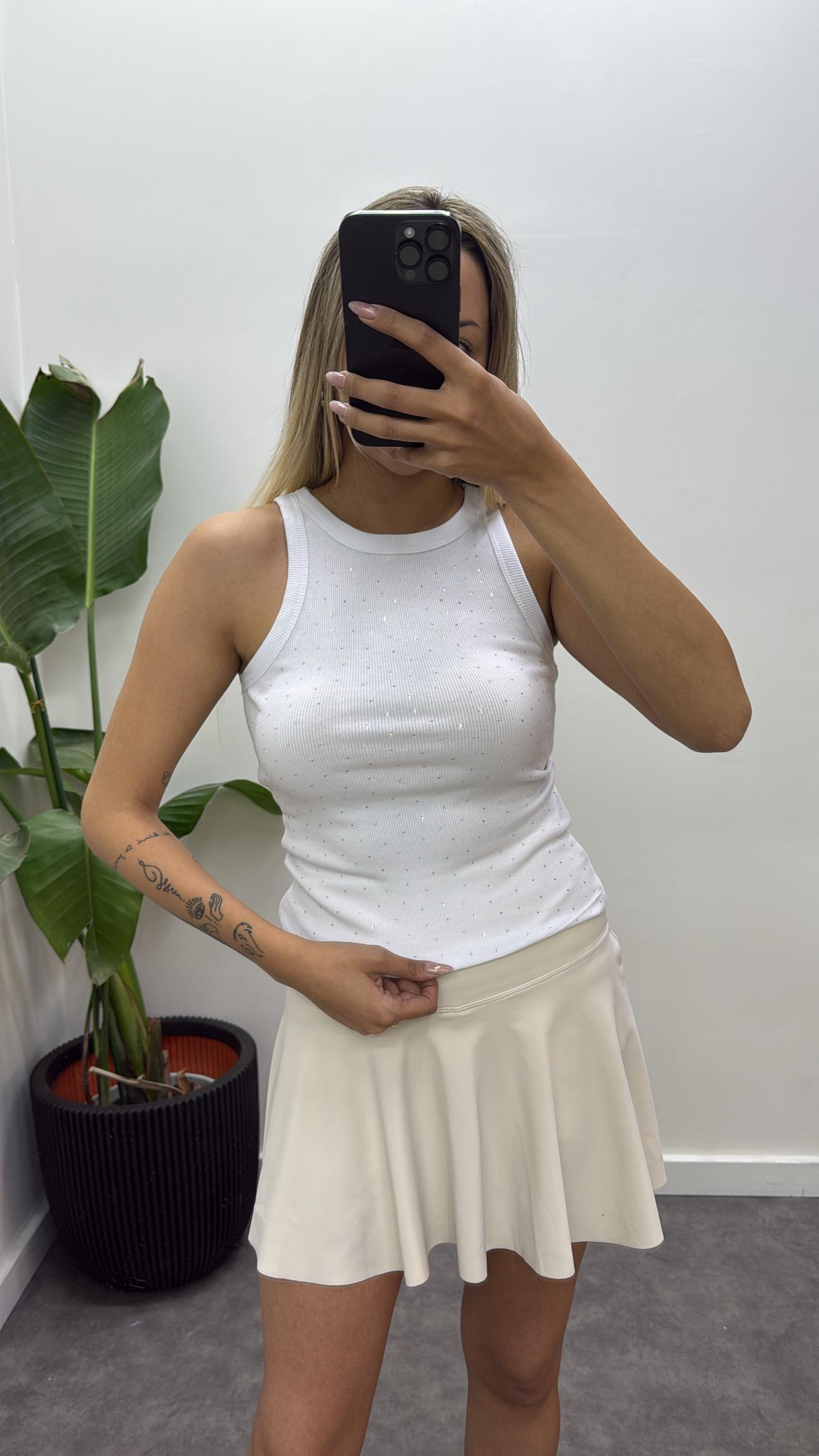 Ful Taşlı Ribana Atlet