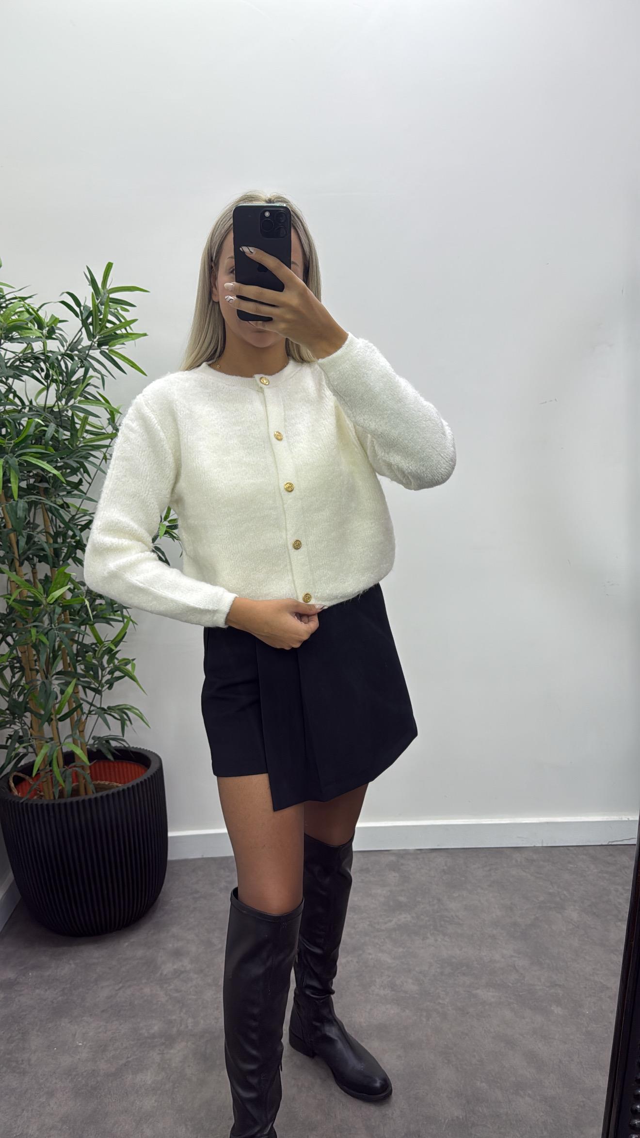 Gold Düğmeli Massim Hırka