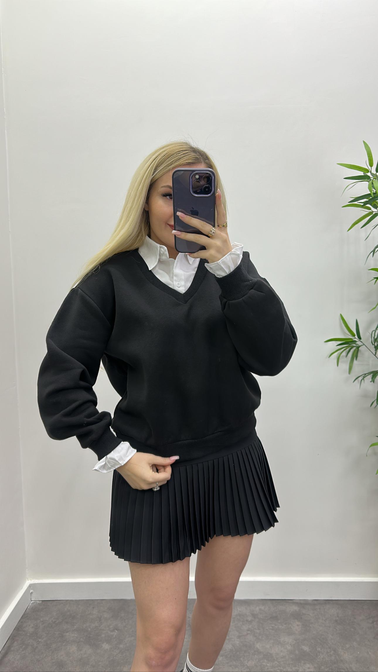 Gömlekli Sweat