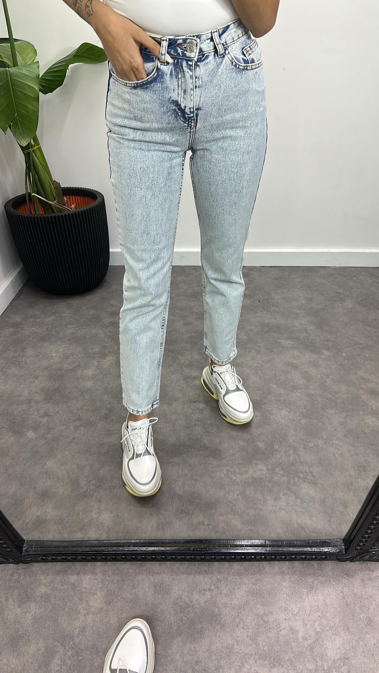 Kar Yıkama Straıght Jean