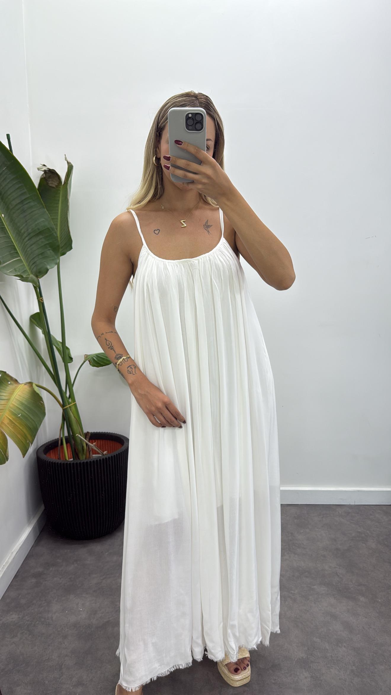 Lüks Müslin Askılı Elbise