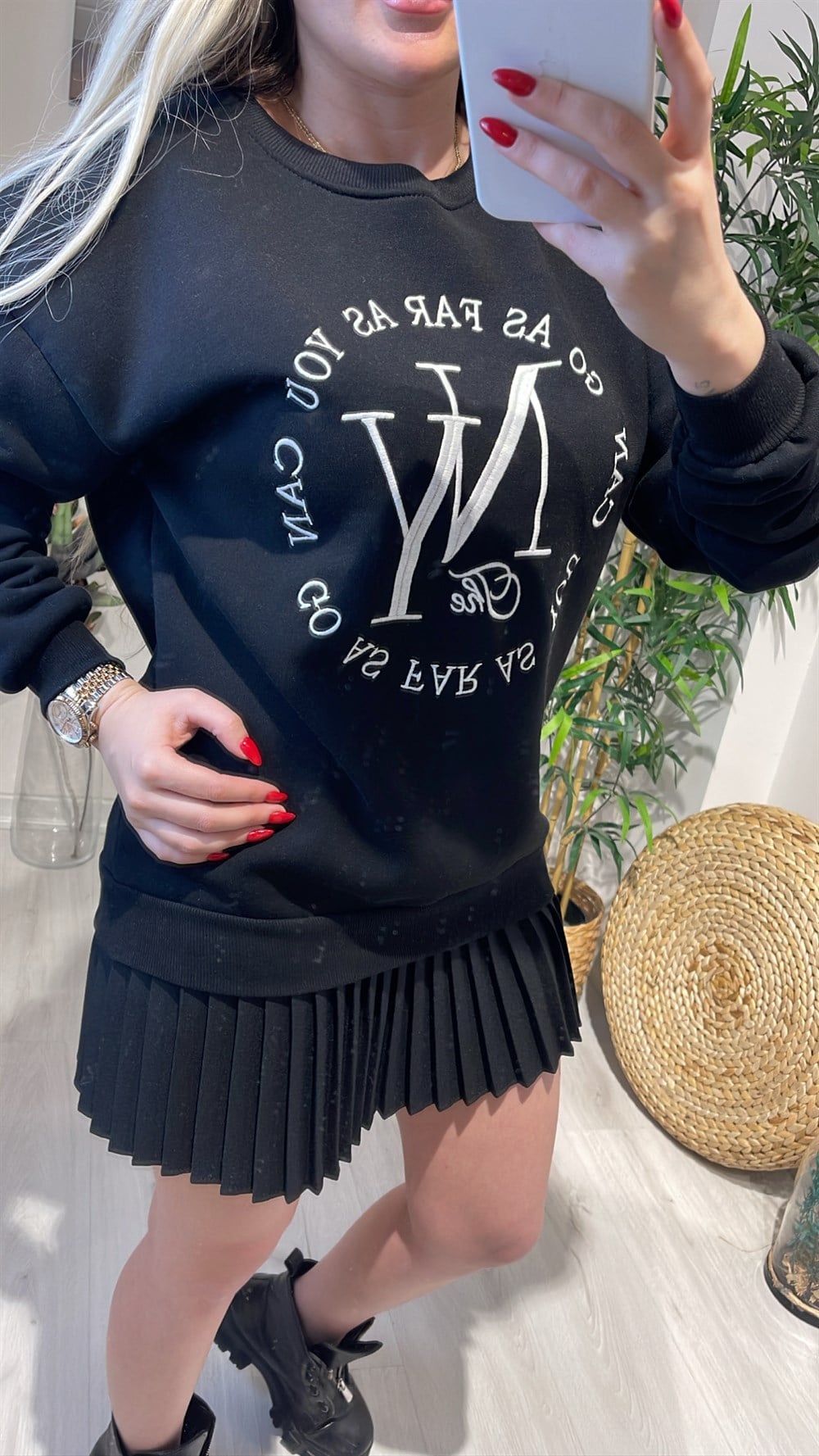 Ny Nakışlı Sweat