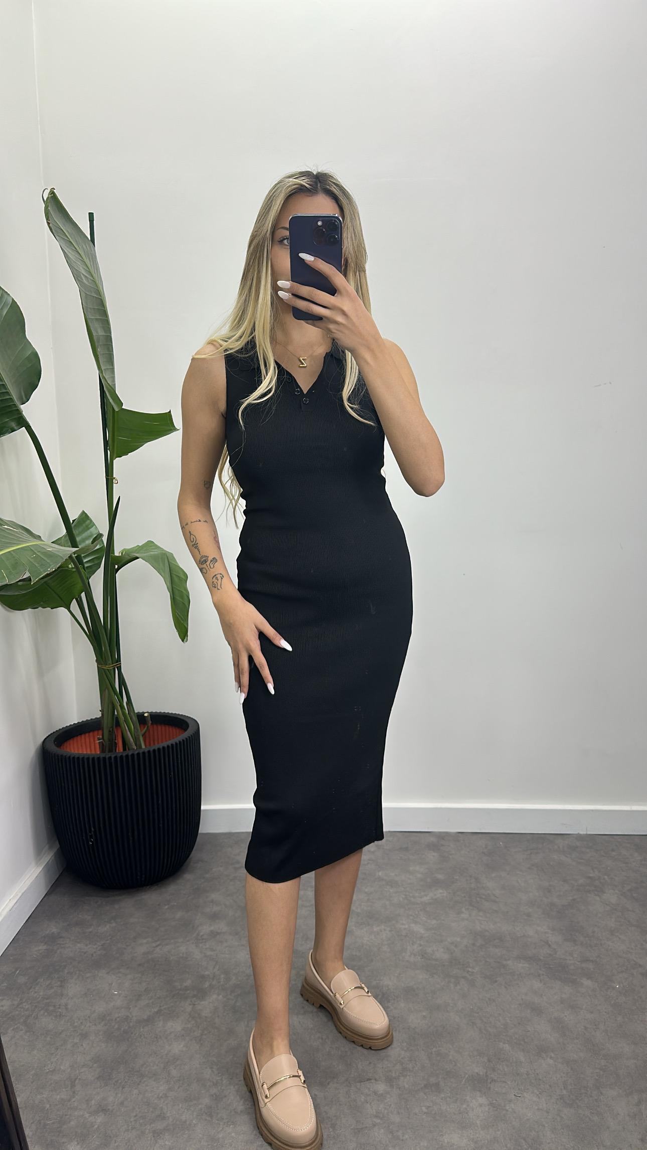 Orj Marka Çelik Triko Elbise