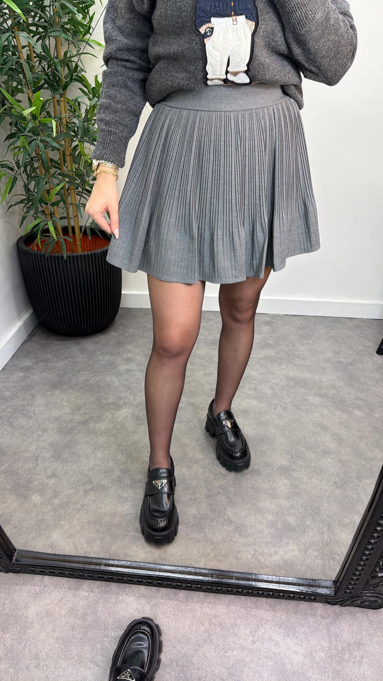 Pliseli Şortlu Etek