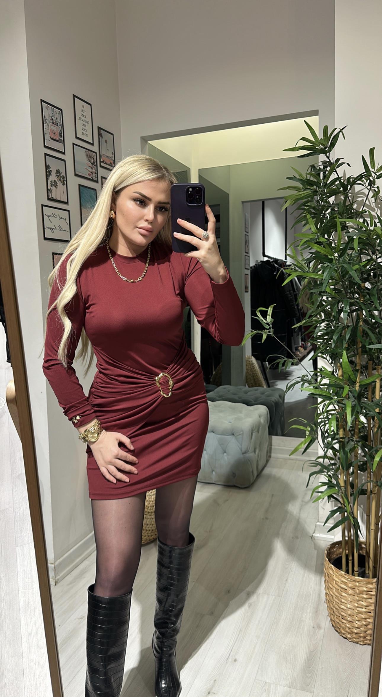 Scuba Tokalı Elbise