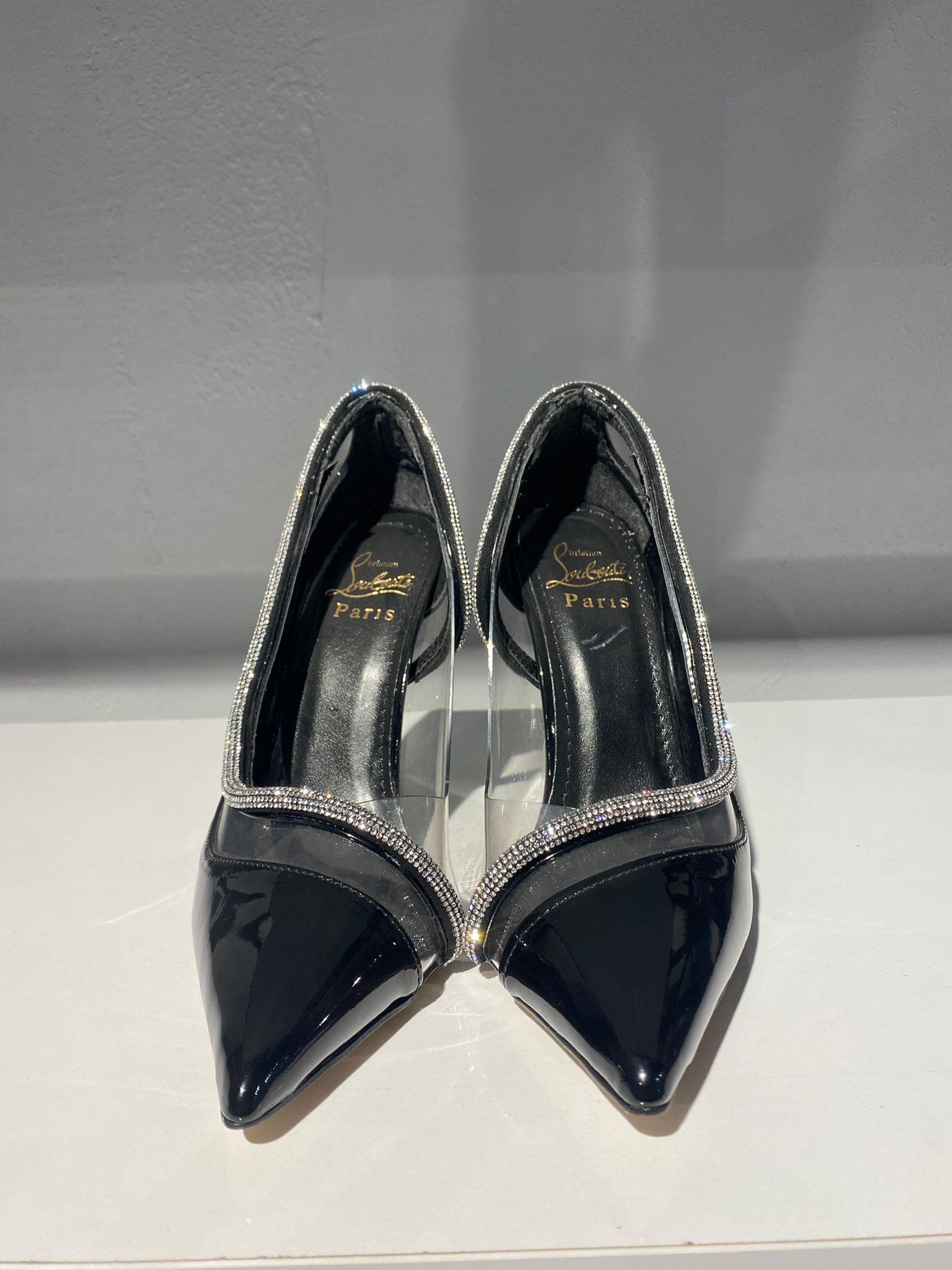 Şefaf Detay Taşlı Stiletto