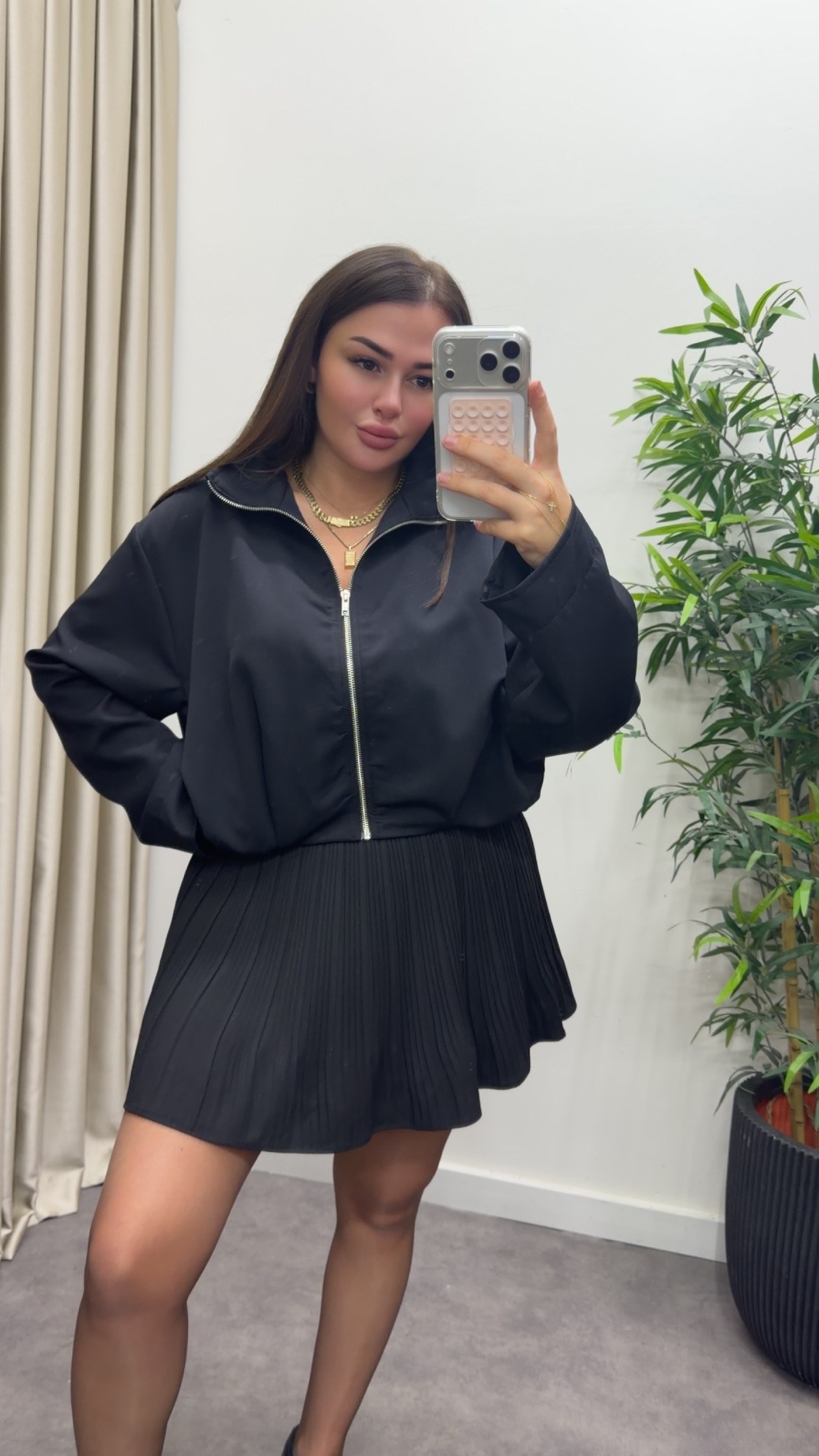 Siyah Bomber Ceket