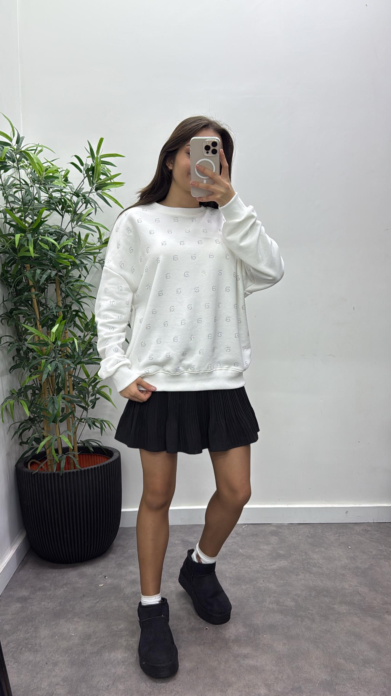 Taşlı Wang Sweat-Shirt