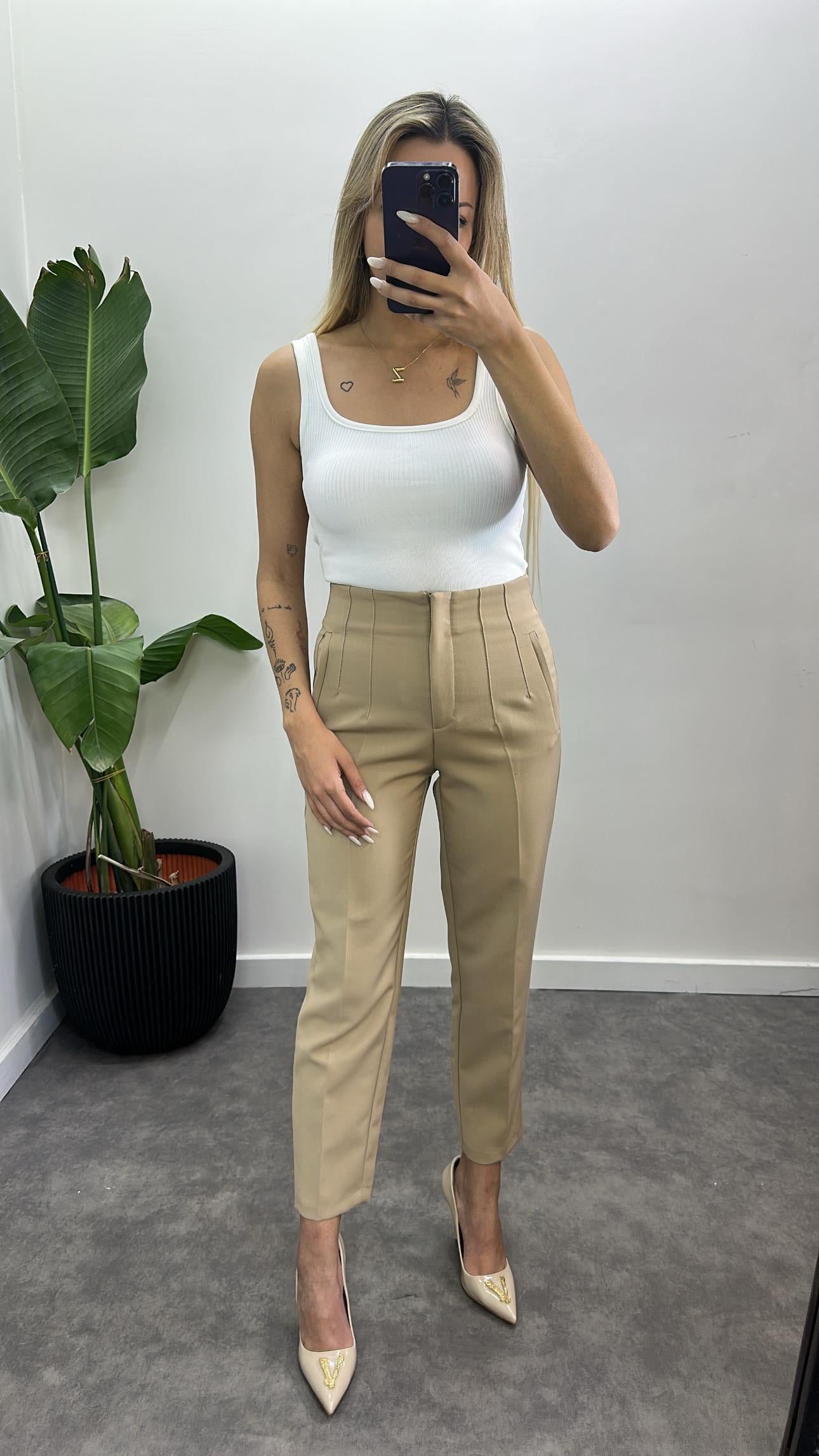 Yeni Zra Flatolu Pantalon