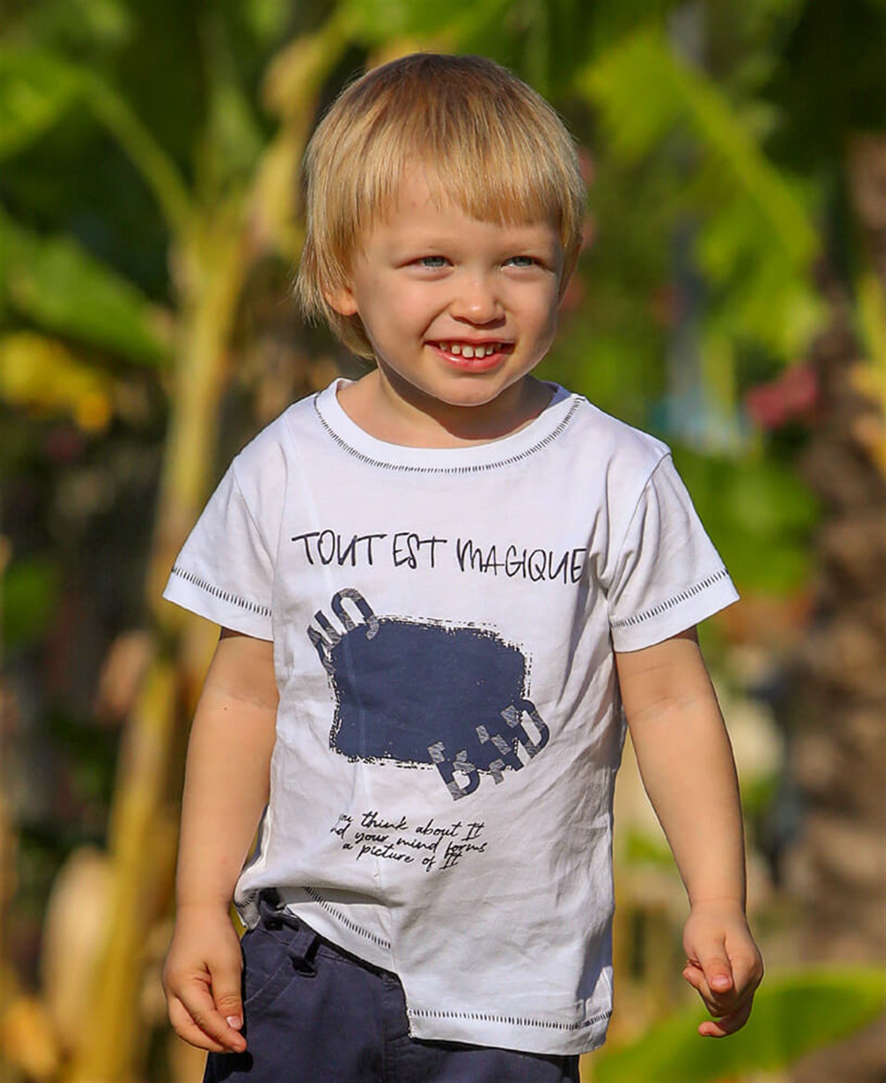 1-4 Yaş Erkek Bebek Çapraz Kesim Tshirt