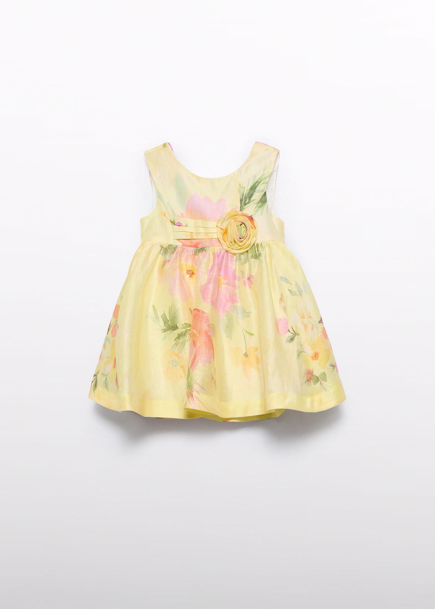 Mayoral Abel Lula Kız Bebek Avignon Elbise Sarı