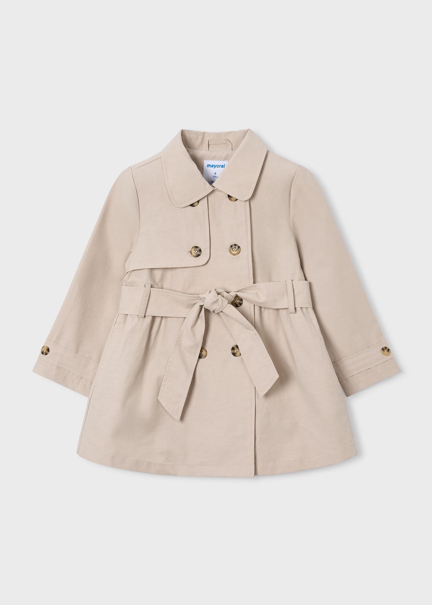 Mayoral Kız Çocuk Trench Coat Bej