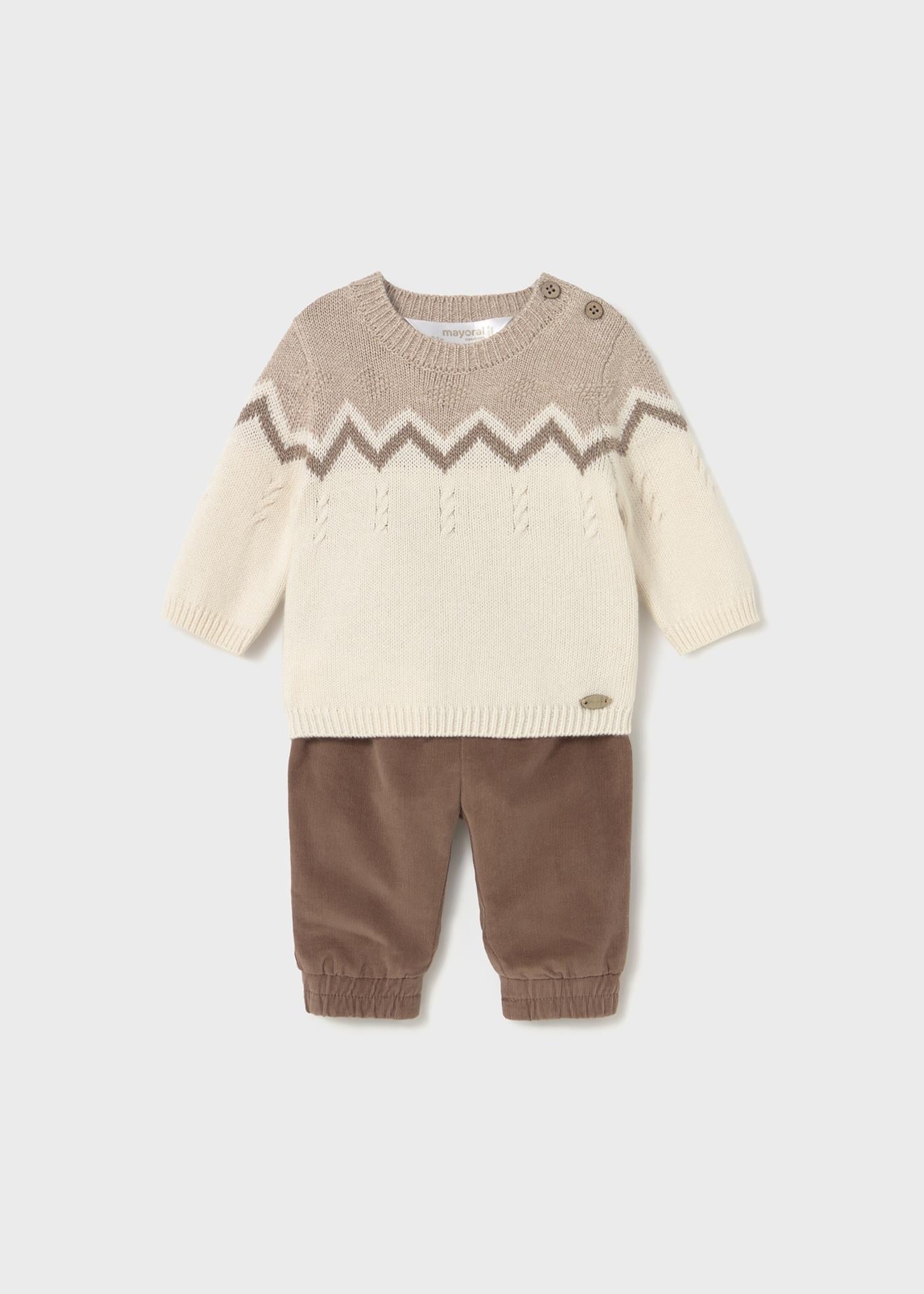 Mayoral Newborn Erkek Bebek Kazak Ve Pantolon Set