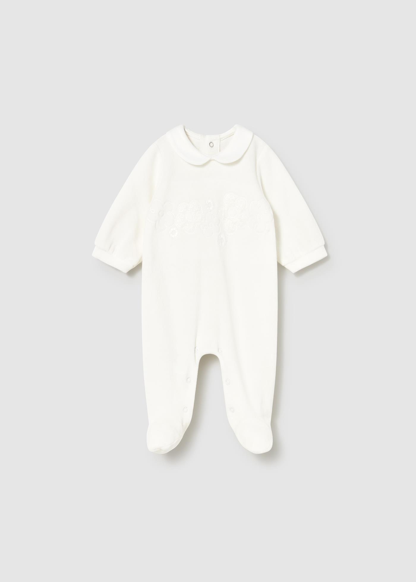 Mayoral Newborn Kız Bebek Kadife Tulum