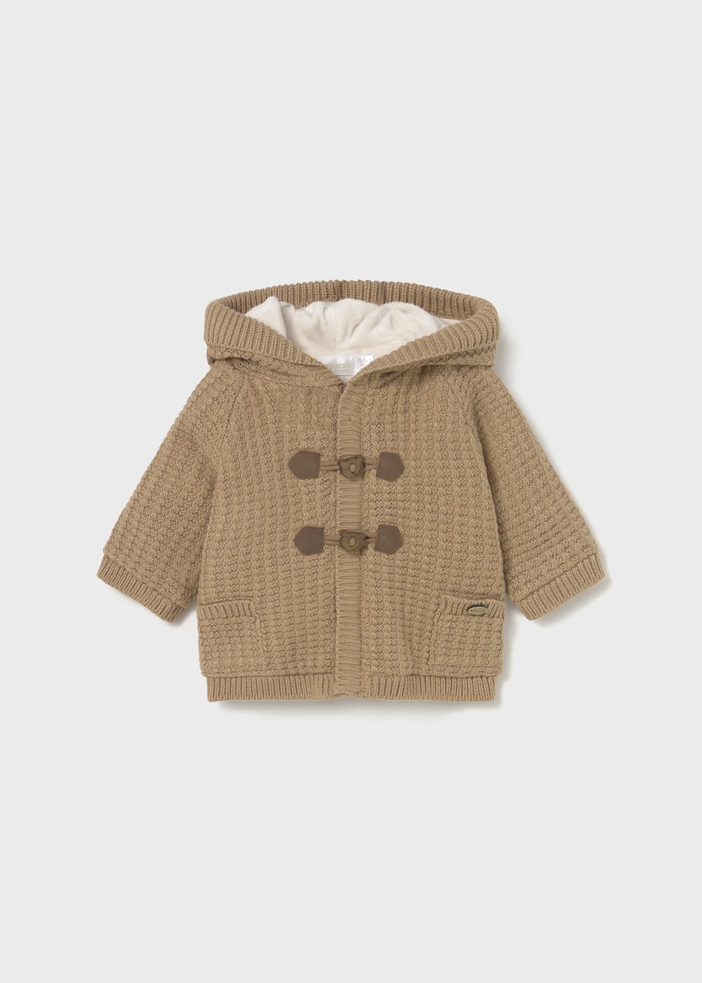Mayoral Newborn Erkek Bebek Peluş Astarlı Triko Hırka