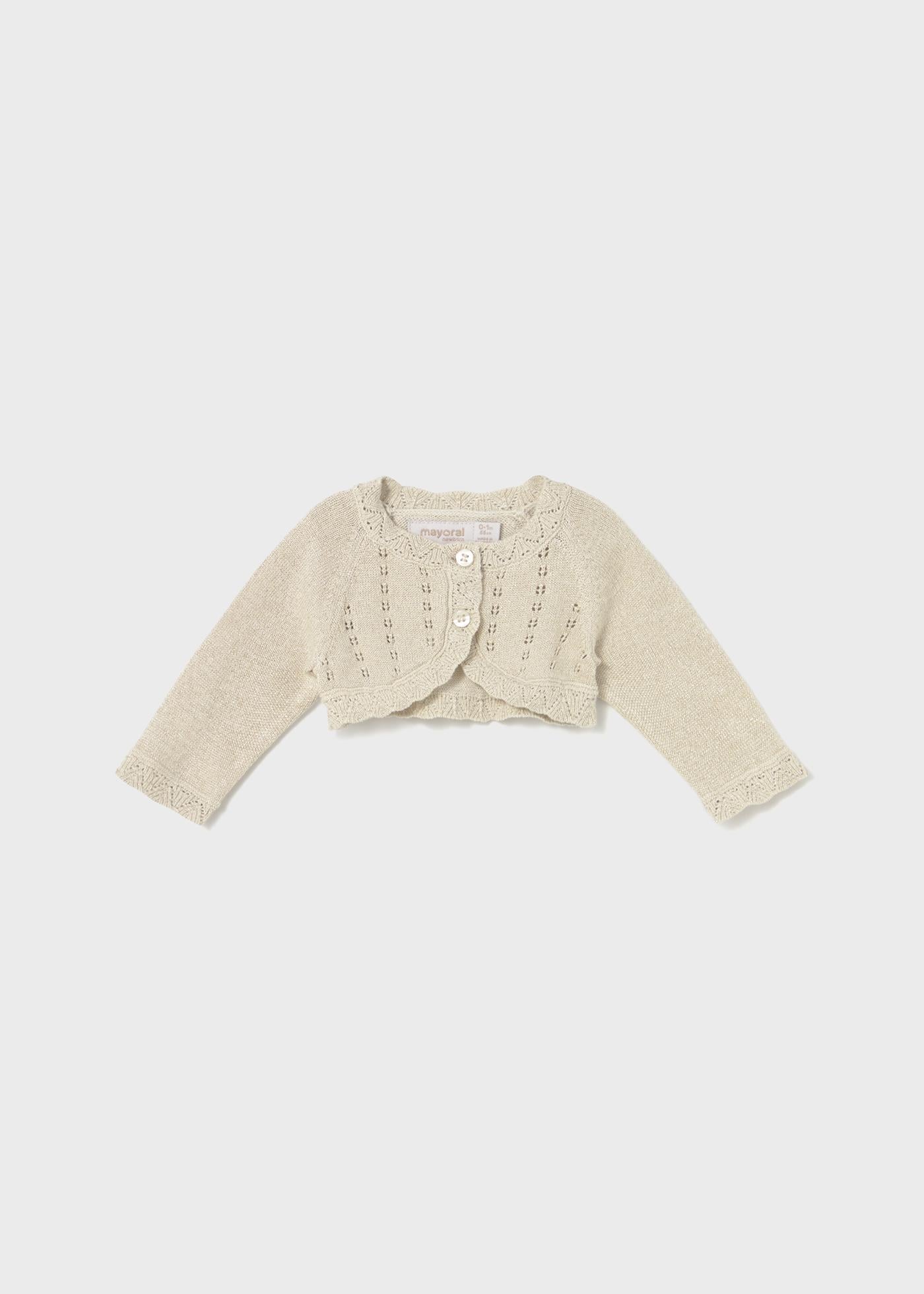 Mayoral Newborn Kız Bebek Merserize Bolero