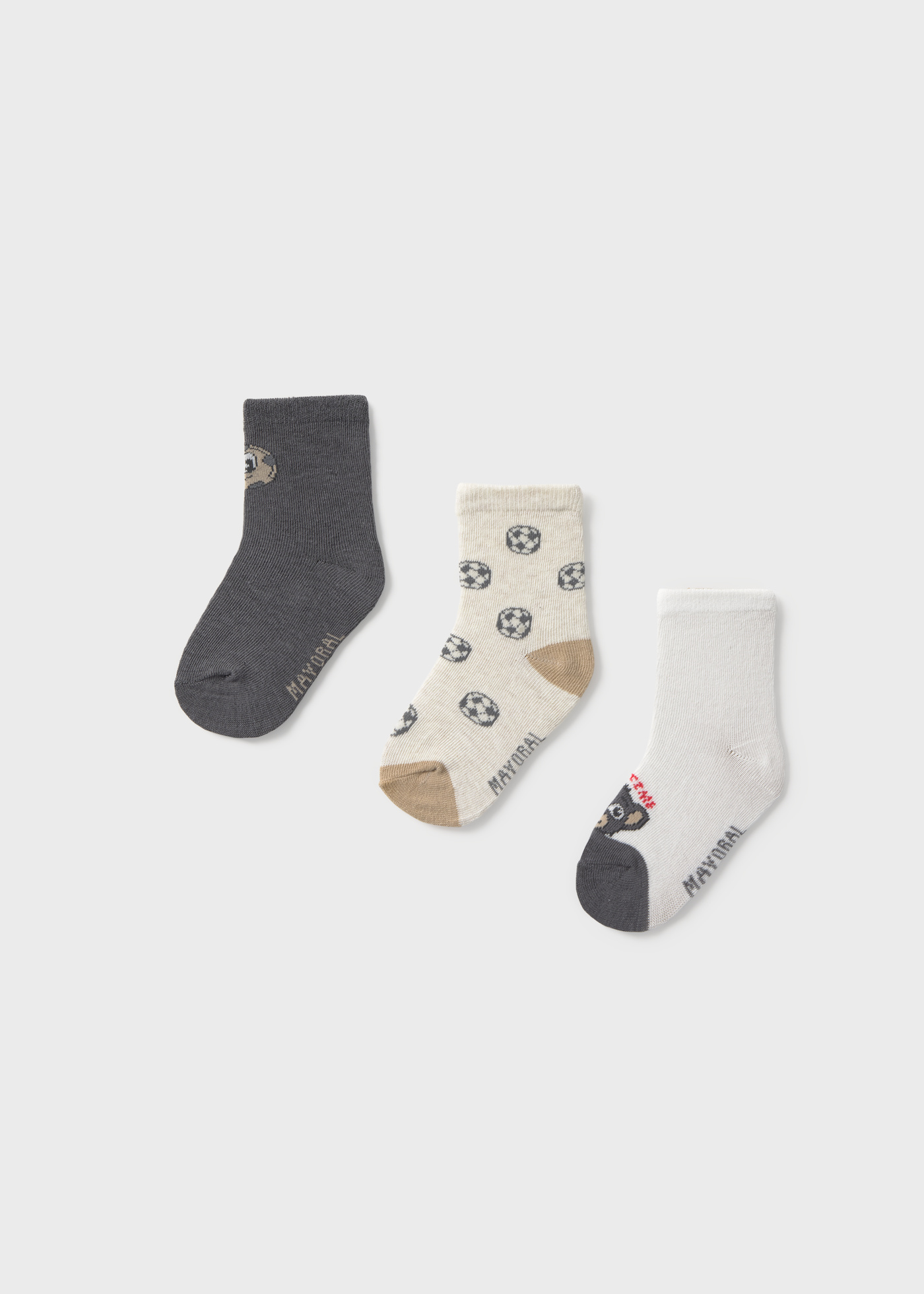 Mayoral Erkek Bebek Üçlü Çorap Set Gri