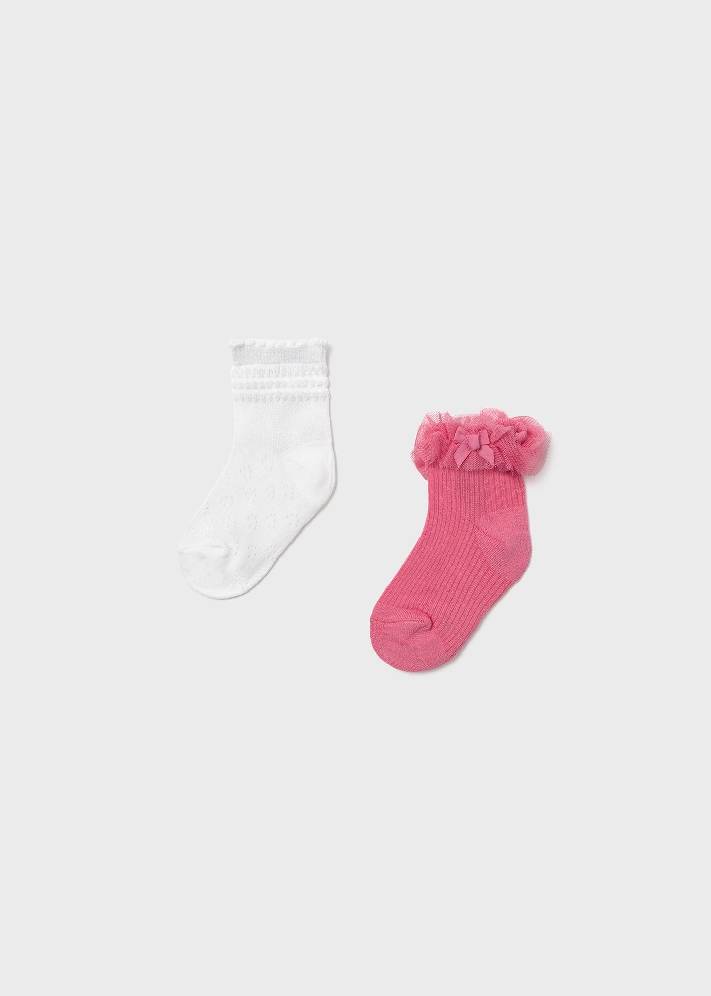 Mayoral Kız Bebek İkili Soket Çorap Set Pembe
