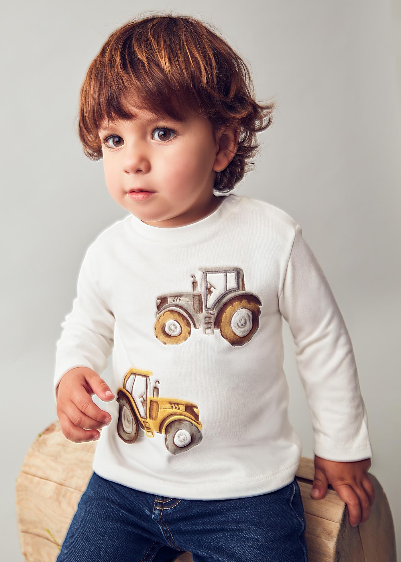 Mayoral Erkek Bebek Traktör Baskılı Sweatshirt
