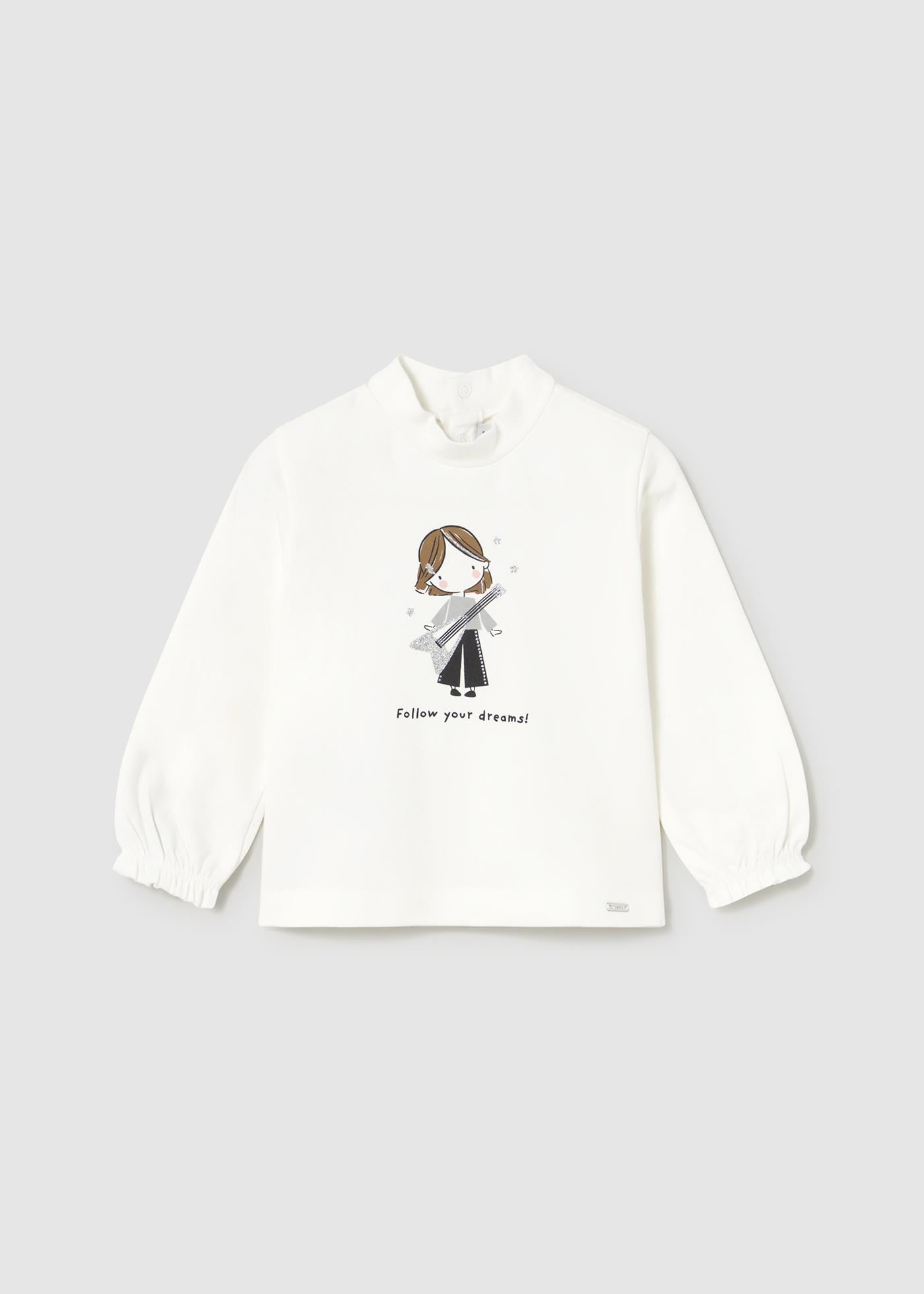 Mayoral Kız Bebek Manşet Kollu Sweatshirt