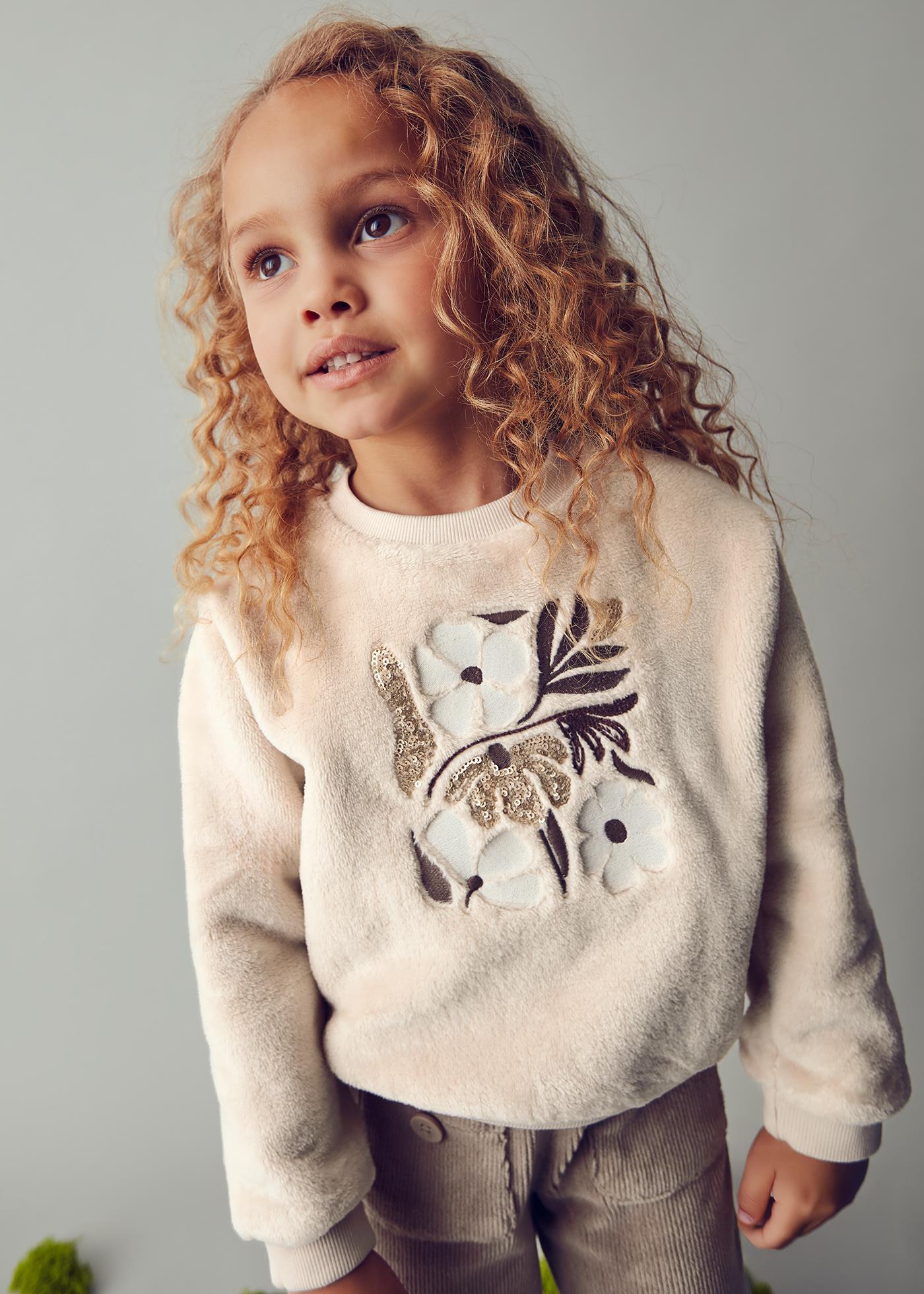 Mayoral Kız Çocuk Peluş Sweatshirt