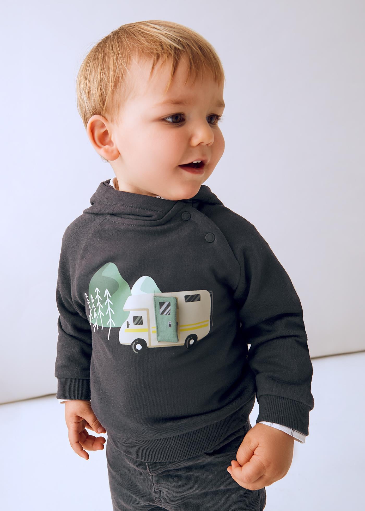 Mayoral Erkek Bebek Kapşonlu Sweatshirt