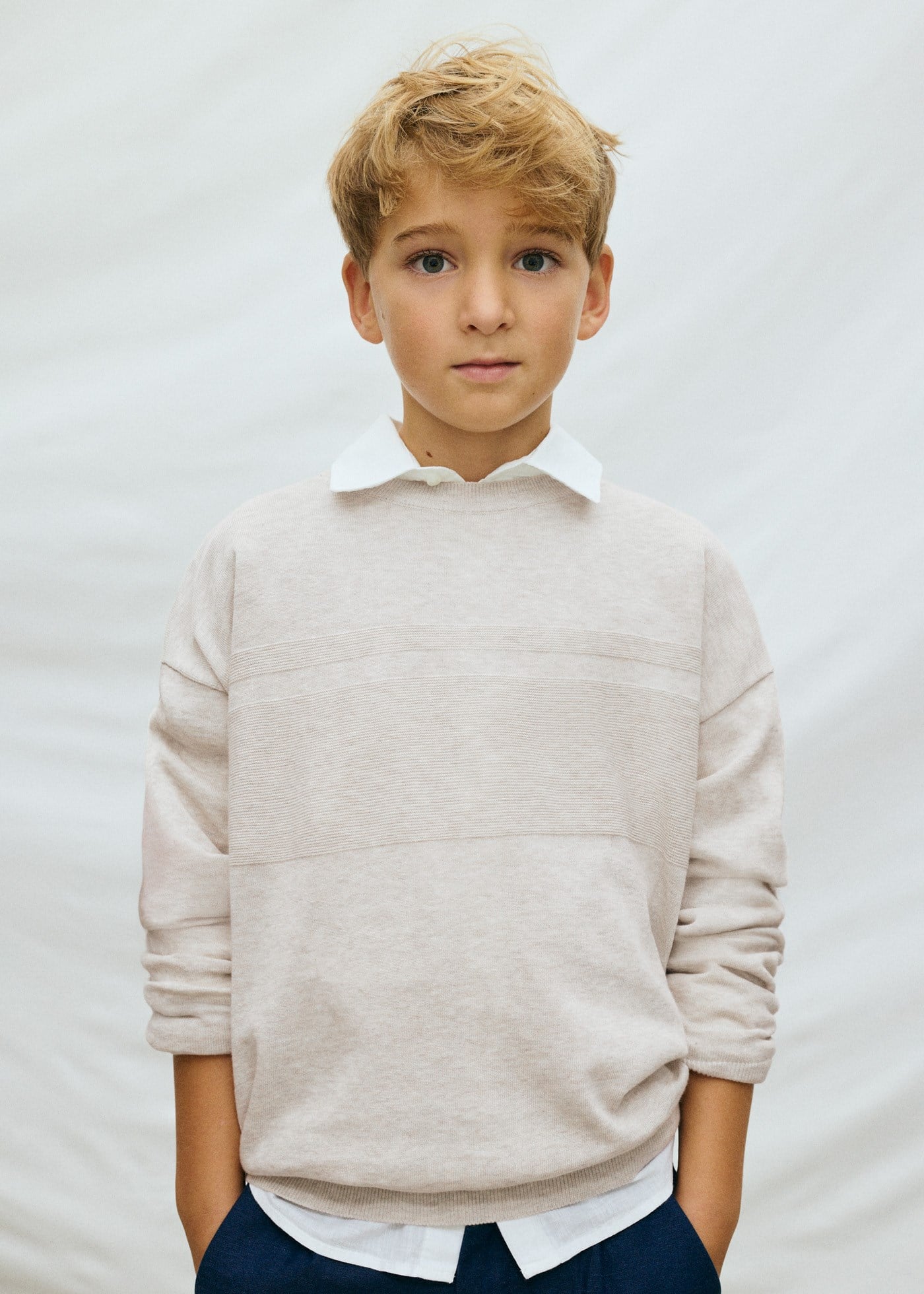 Mayoral Erkek Çocuk Sweatshirt Krem