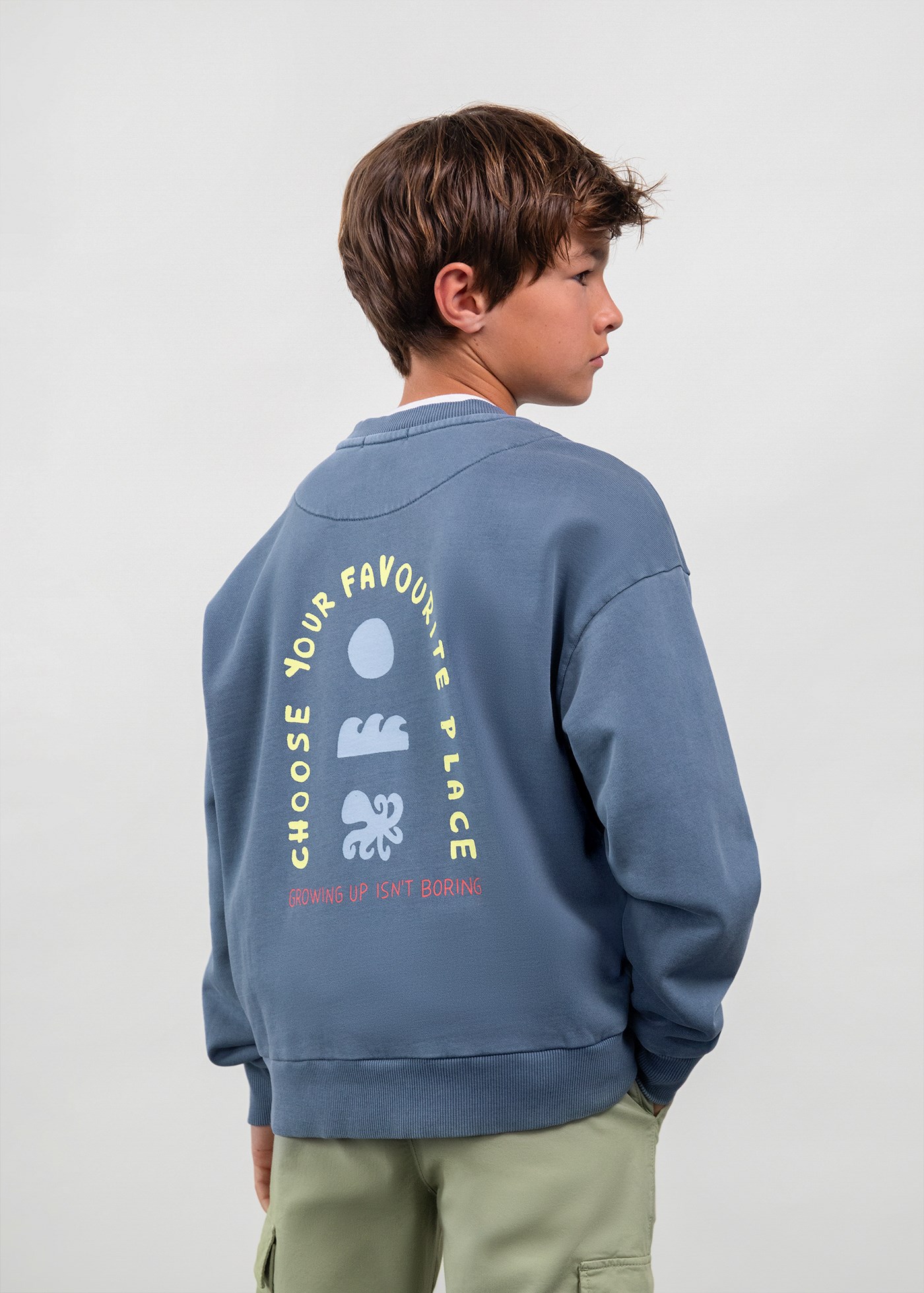 Mayoral Boston Erkek Çocuk Sweatshirt Mavi