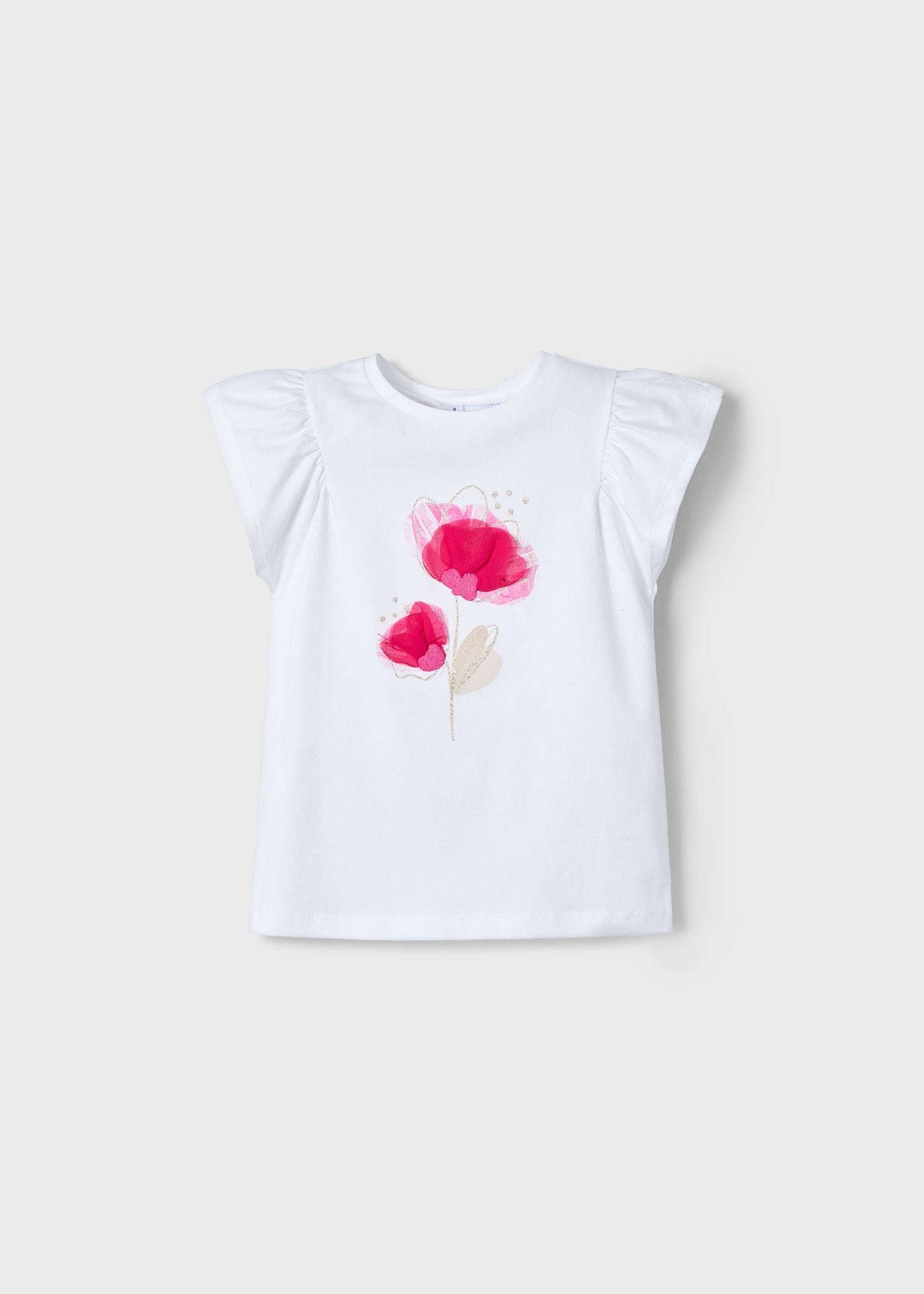 Mayoral Kız Çocuk Çiçekli Tshirt