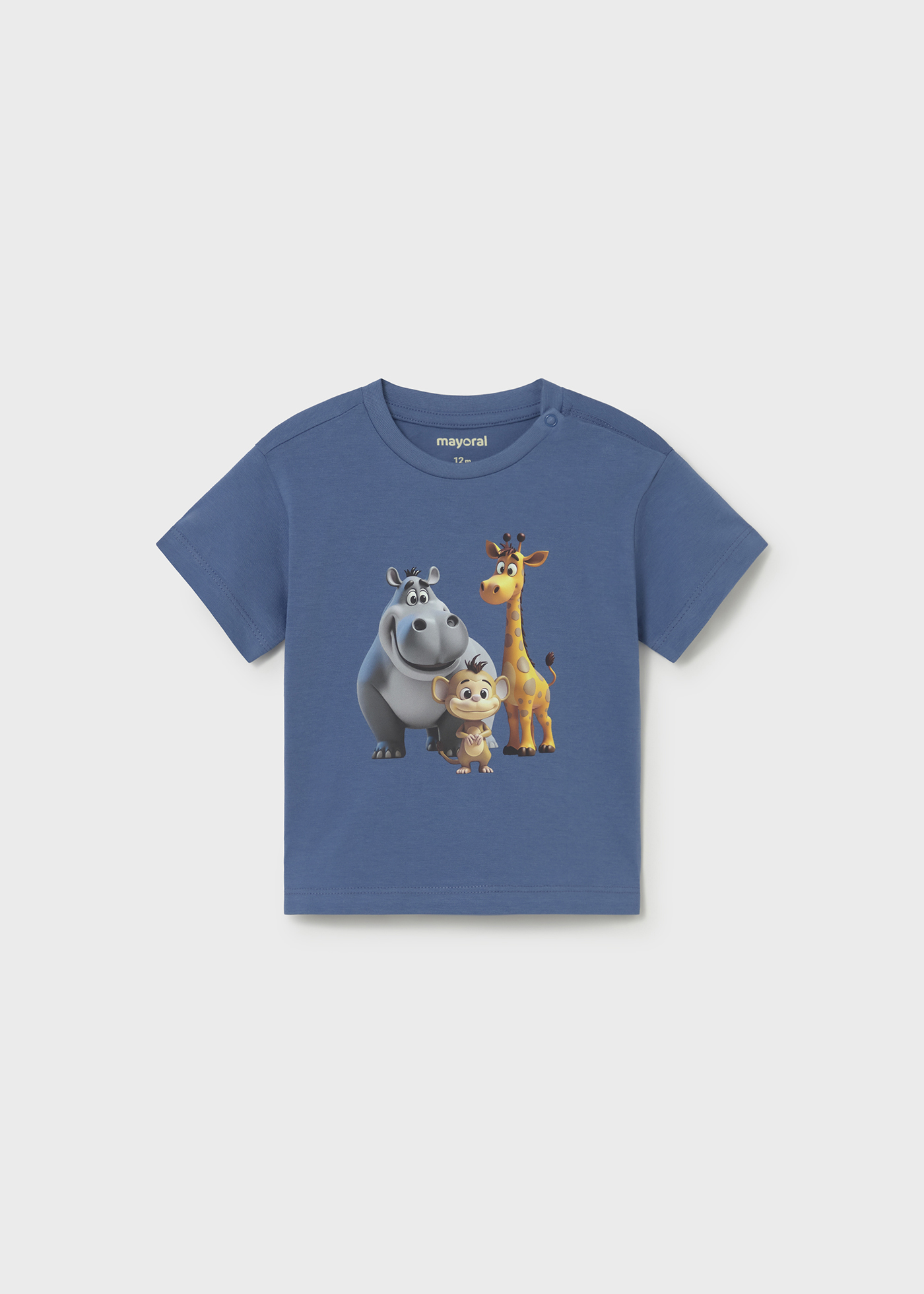 Mayoral Erkek Bebek Baskılı Tshirt Mavi
