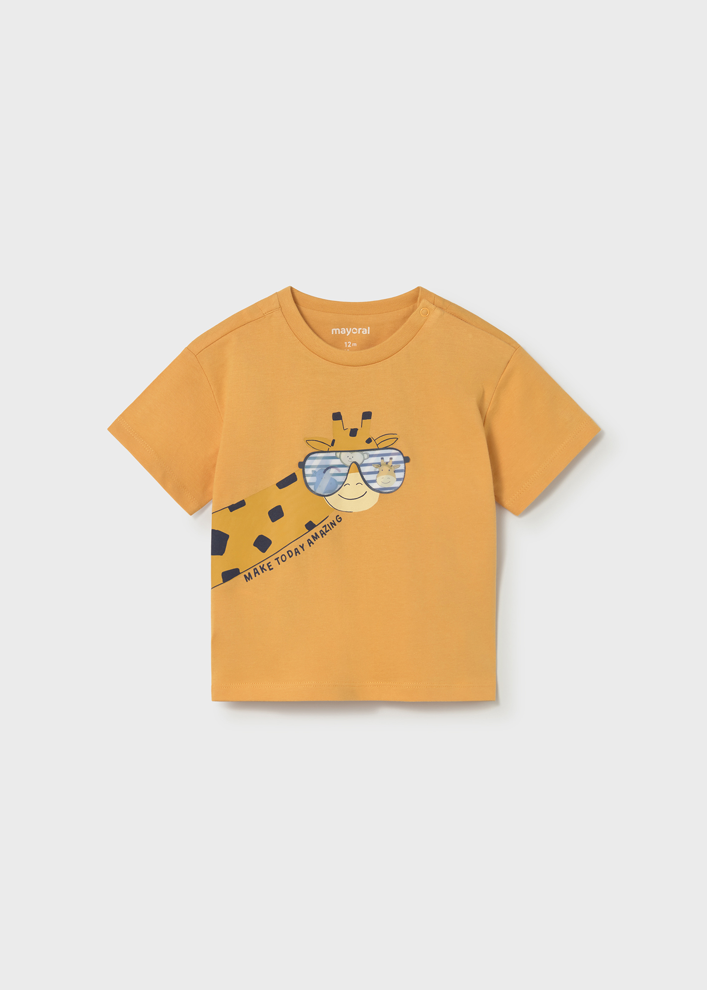 Mayoral Erkek Bebek Zürafalı Tshirt Sarı