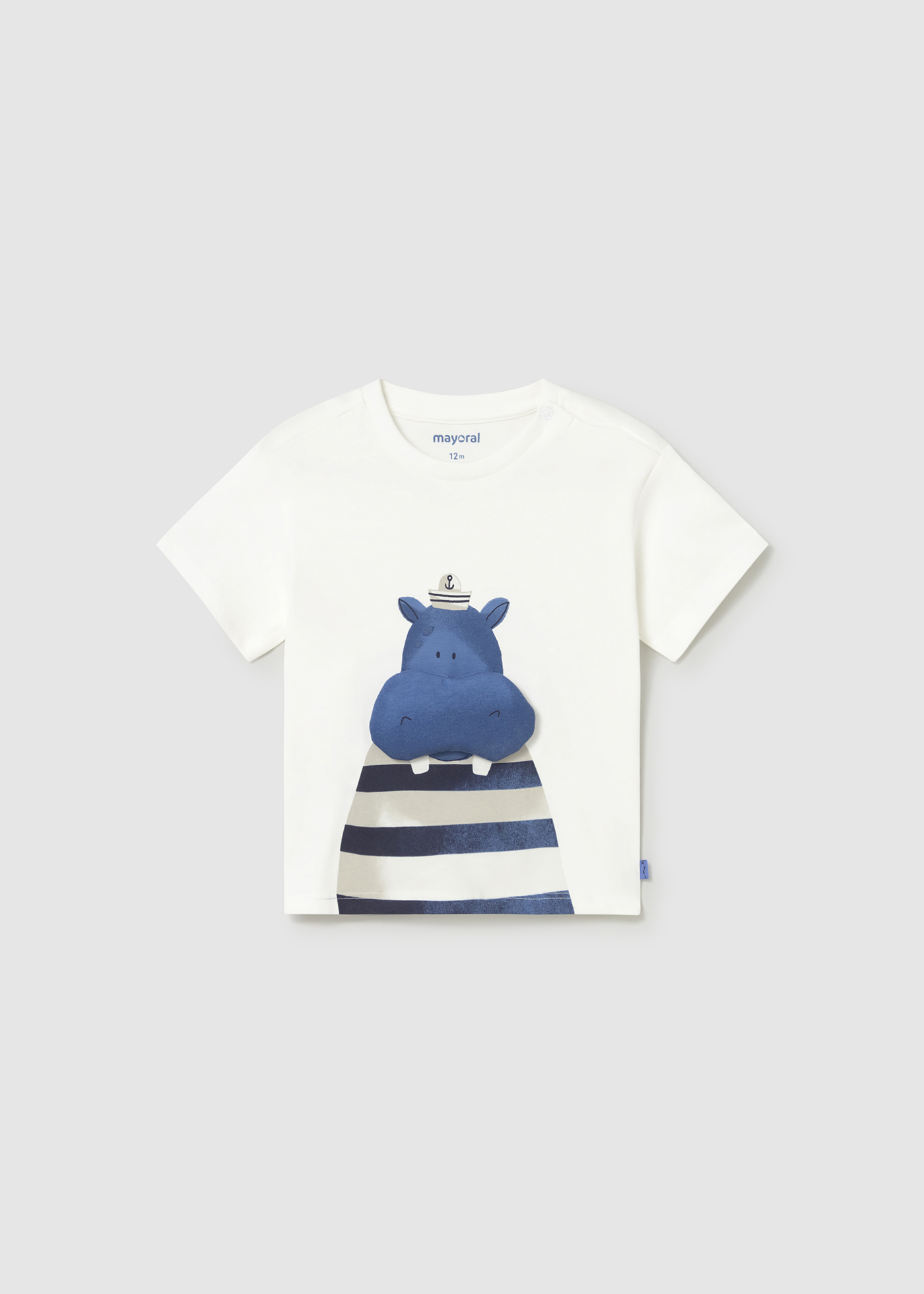 Mayoral Erkek Bebek 3Boyut Figürlü Tshirt Mavi