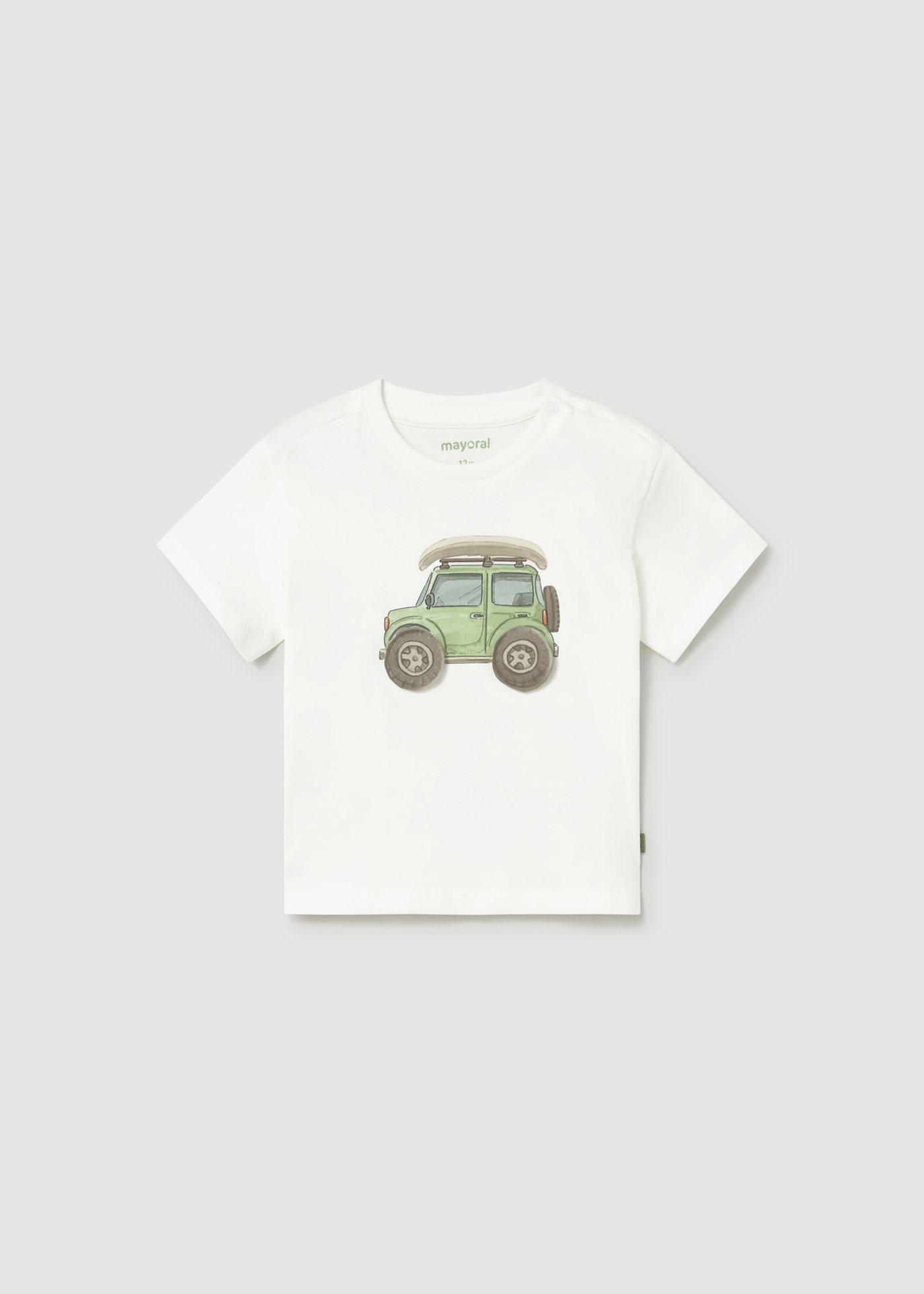 Mayoral Erkek Bebek 3Boyut Figürlü Tshirt Yeşil