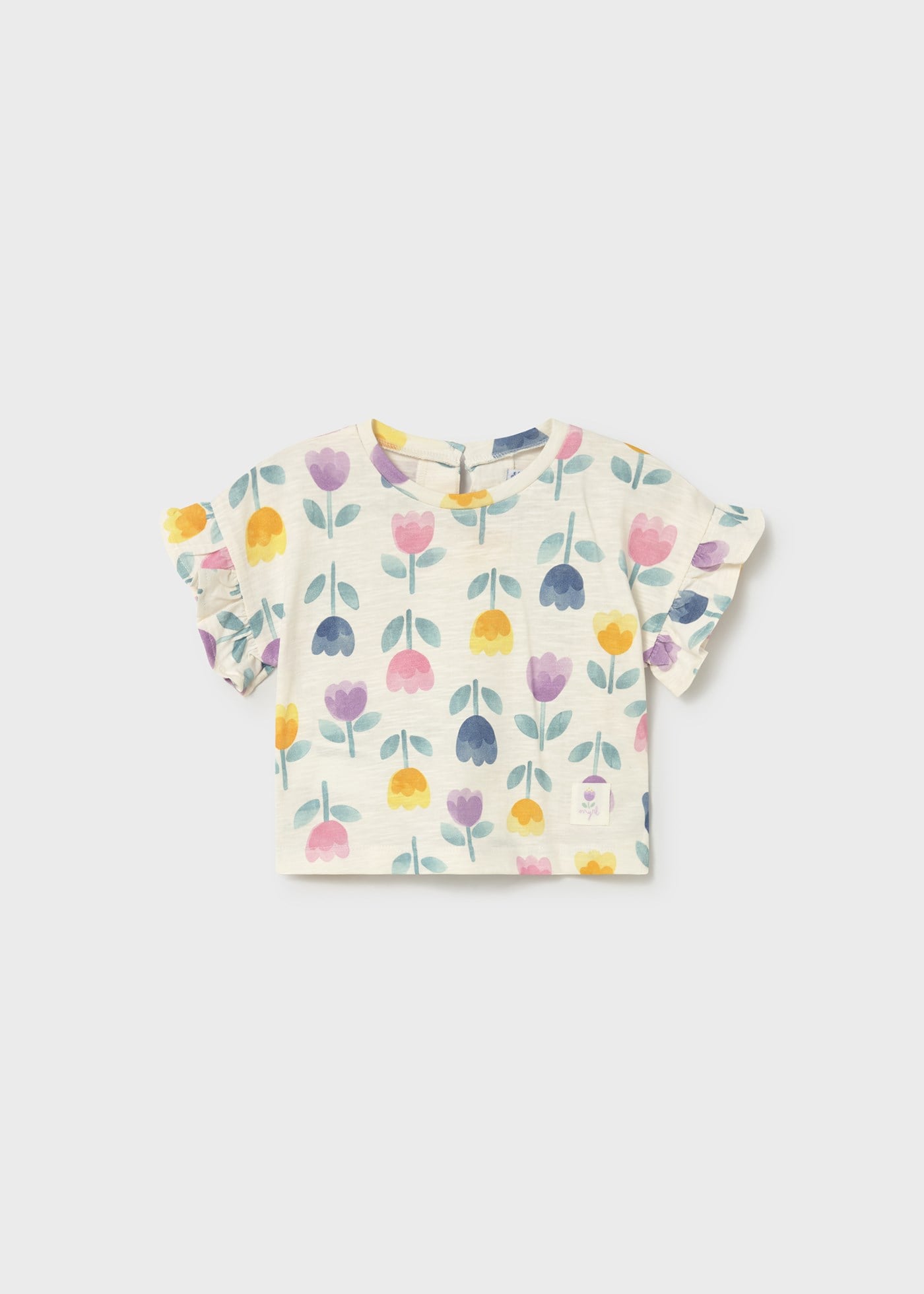 Mayoral Kız Bebek Oversize Tshirt Bej