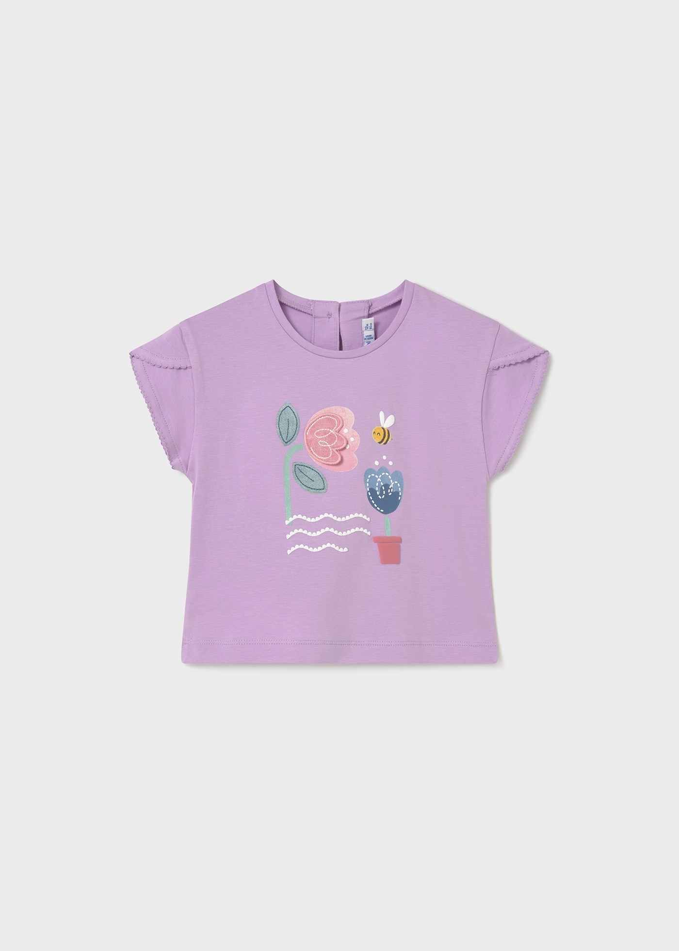 Mayoral Kız Bebek Baskılı Tshirt Mor