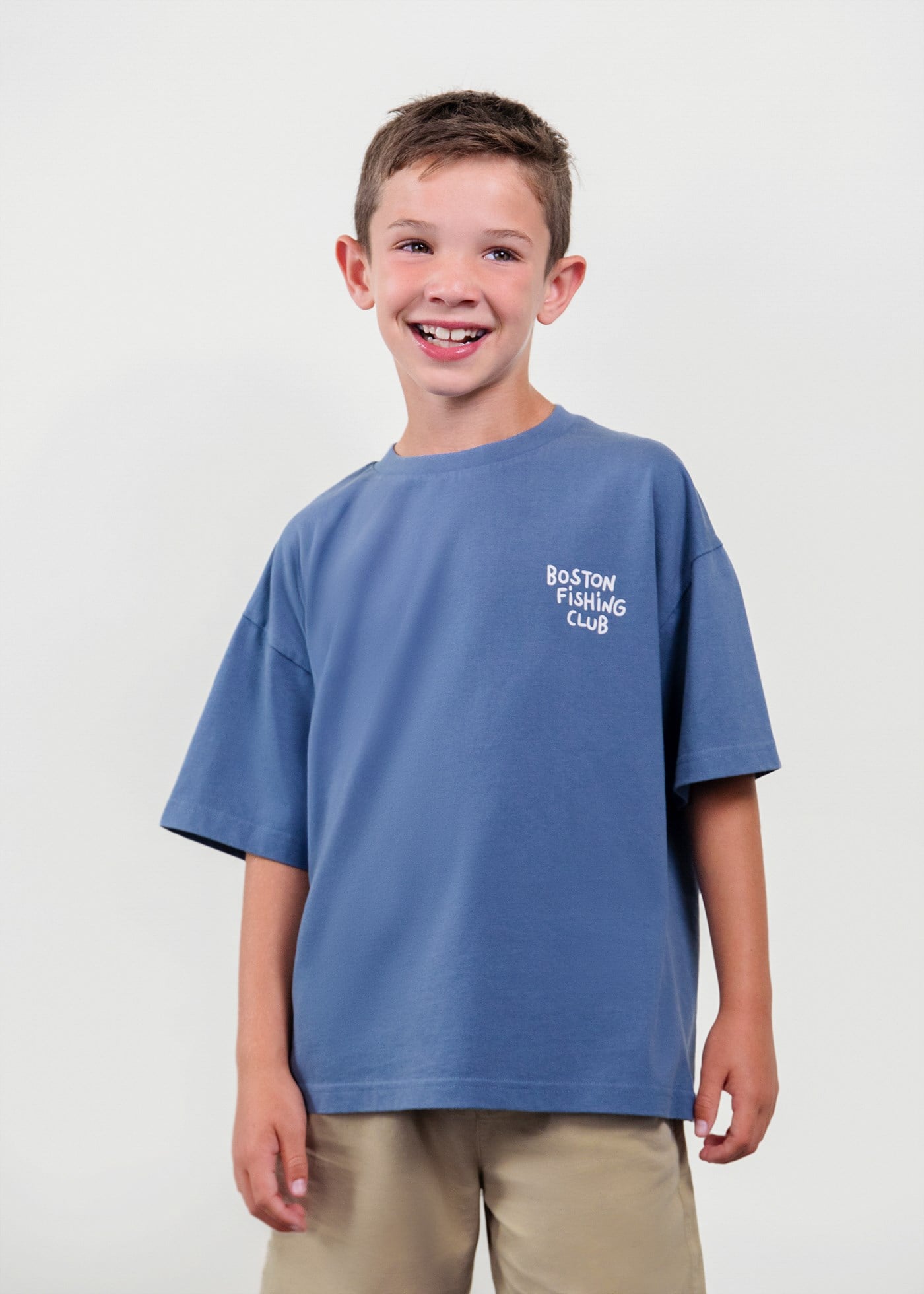 Mayoral Boston Erkek Çocuk Oversize Tshirt Mavi