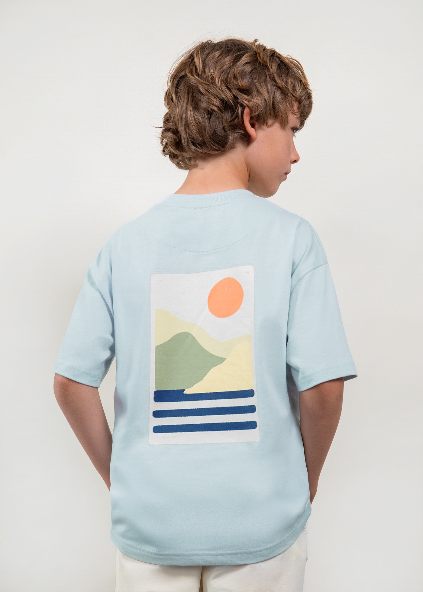 Mayoral Boston Erkek Çocuk Baskılı Tshirt Mavi