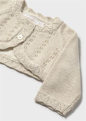Mayoral Newborn Kız Bebek Merserize Bolero Bej