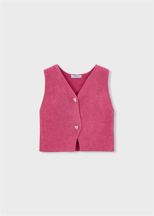 Mayoral Kız Çocuk Merserize Yelek Pembe