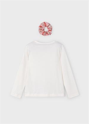 Mayoral Kız Çocuk Sweatshirt Ve Toka Set Krem