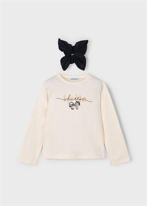 Mayoral Kız Çocuk Toka Ve Sweatshirt Set Bej