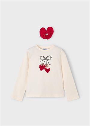 Mayoral Kız Çocuk Toka Ve Sweatshirt Set Krem