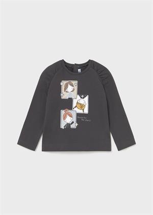 Mayoral Kız Bebek Sweatshirt Siyah